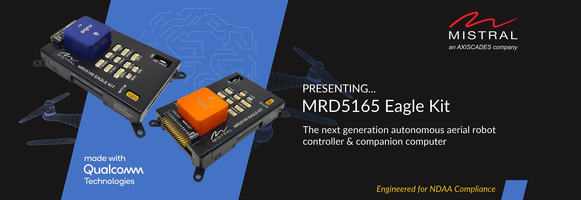 Aerial Robot Controller, Cube Orange, MRD5165, MRD5165 Eagle Kit, Companion Computer